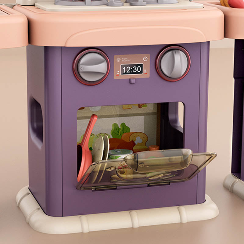 2 in 1 play kitchen and bathroom, 43 parts